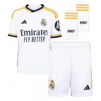 Maglie da calcio Real Madrid David Alaba #4 Prima Maglia Bambino 2024-25 Manica Corta (+ Pantaloni corti)